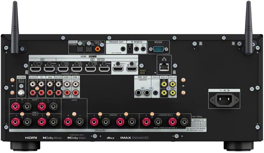 Sony ES STR - AZ3000ES 9.2 - Channel Home Theater Receiver with Dolby Atmos, Bluetooth, Apple AirPlay 2, and Google Cast - electronicsexpo.com - Home Theater Receivers