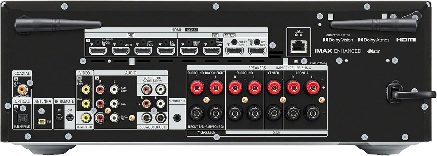 Sony STR - AN1000 7.2 - Channel Home Theater Receiver with Dolby Atmos, Bluetooth, Apple AirPlay 2, and Google Cast - electronicsexpo.com - Home Theater Receivers