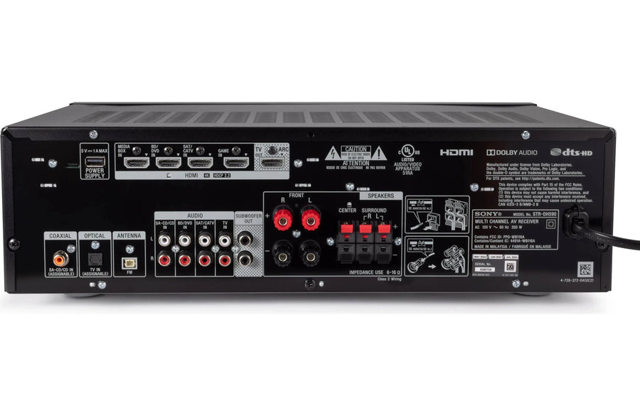 Sony STR - DH590 5.2 - Channel Home Theater Receiver with Bluetooth - electronicsexpo.com - Home Theater Receivers