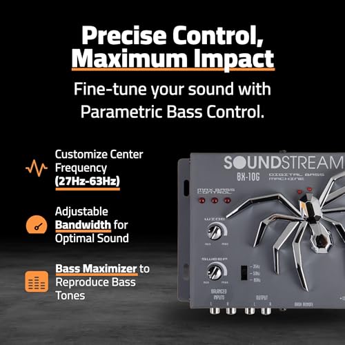 SoundStream BX - 10X Bass Restoration Processor with Parametric Bass Equalizer, Digital Bass Processor - electronicsexpo.com - Car Amplifiers + Equalizers