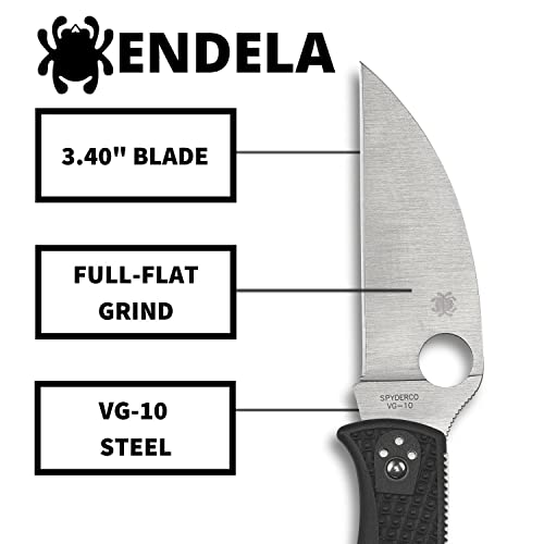 Spyderco Endela Wharncliffe Lightweight Knife with VG - 10 Stainless Steel and FRN Handle - electronicsexpo.com - Knives