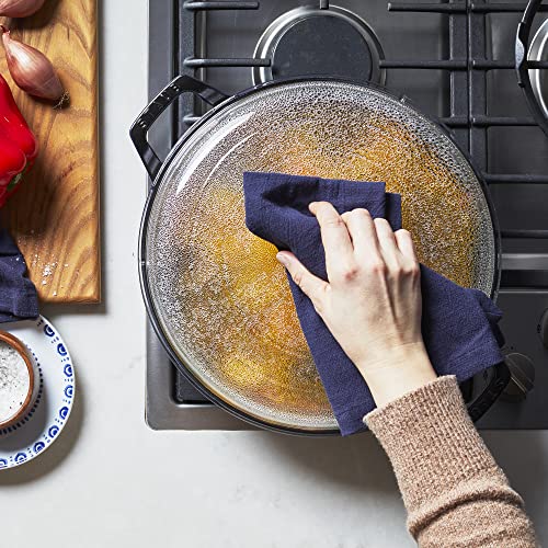 Staub Cast Iron 3.5 - qt Braiser with Glass Lid (Dark Blue) - electronicsexpo.com - Dutch Ovens