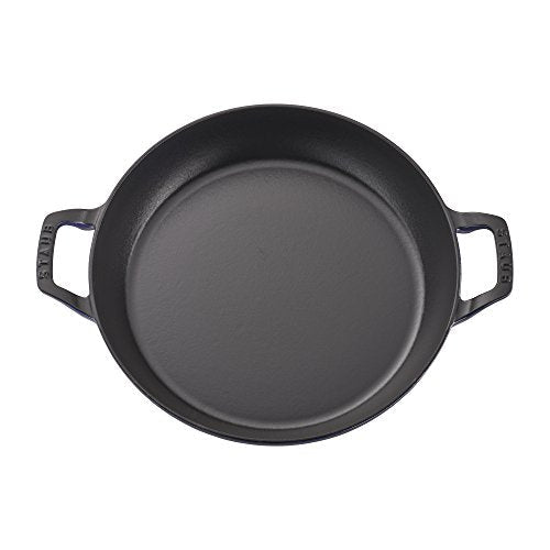 Staub Cast Iron 3.5 - qt Braiser with Glass Lid (Dark Blue) - electronicsexpo.com - Dutch Ovens