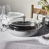 Staub Cast Iron 3.5 - qt Braiser with Glass Lid (Graphite Grey) - electronicsexpo.com - Dutch Ovens