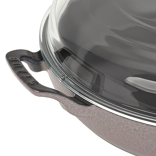 Staub Cast Iron 3.5 - qt Braiser with Glass Lid (Lilac) - electronicsexpo.com - Dutch Ovens
