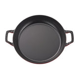 Staub Cast Iron Braiser with Glass Lid, Dutch Oven, 3.5 - quart, serves 3 - 4 (Cherry) - electronicsexpo.com - Dutch Ovens