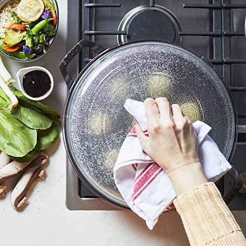 Staub Cast Iron Braiser with Glass Lid, Dutch Oven, 3.5 - quart, serves 3 - 4 (Cherry) - electronicsexpo.com - Dutch Ovens