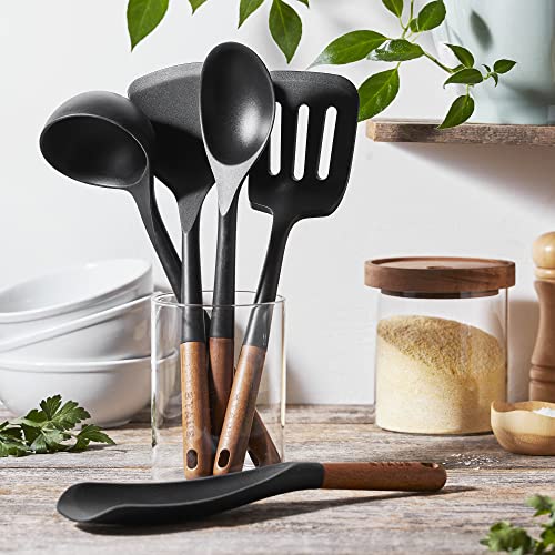 Staub Silicone with Wood Handle 5 - pc Cooking Utensil Set - electronicsexpo.com - Utensil Sets