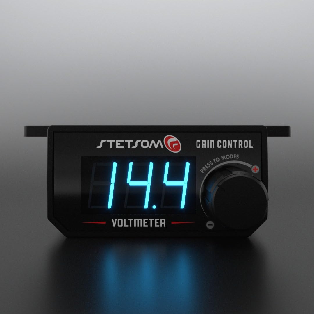 Stetsom 4 - in - 1 Bass Knob: Gain, Voltmeter, RCA Converter, Car Amp Switch - electronicsexpo.com - Car Amplifiers + Equalizers