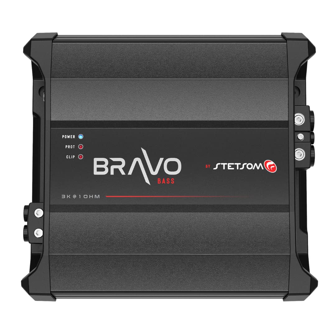 Stetsom Bravo BASS 3000 1 Ohm Mono Subwoofer Car Audio Amplifier - electronicsexpo.com - Car Amplifiers + Equalizers
