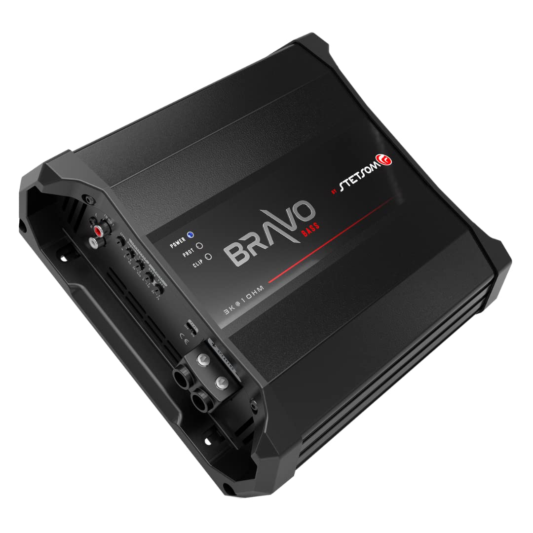 Stetsom Bravo BASS 3000 1 Ohm Mono Subwoofer Car Audio Amplifier - electronicsexpo.com - Car Amplifiers + Equalizers