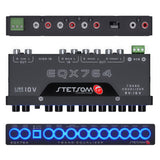 Stetsom EQX764 - 7 Band Equalizer, Pre - Amp Car Audio Graphic Equalizer - electronicsexpo.com - Car Amplifiers + Equalizers