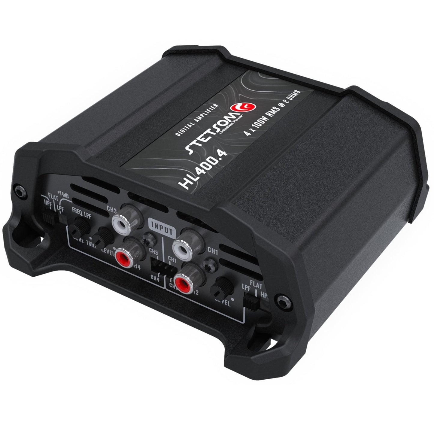 Stetsom HL 400x4 2 Ohms Compact Digital 4 Channel Car Amplifier - electronicsexpo.com - Car Amplifiers + Equalizers