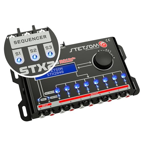 Stetsom STX 2848 DSP Crossover & Equalizer 8 Channel Full Digital Signal Processor - electronicsexpo.com - Controllers