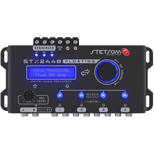 Stetsom STX2448 Floating Pro Full Professional DSP, Digital Signal, Processor PRO, Crossover & Graphic Equalizer 15 Bands - electronicsexpo.com - Car Amplifiers + Equalizers