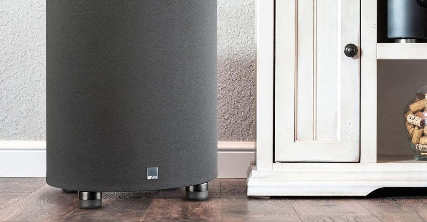 SVS PC - 2000 Pro Cylinder - Style Powered Subwoofer with App Control Piano Gloss Black (Open Box) - electronicsexpo.com - Subwoofers