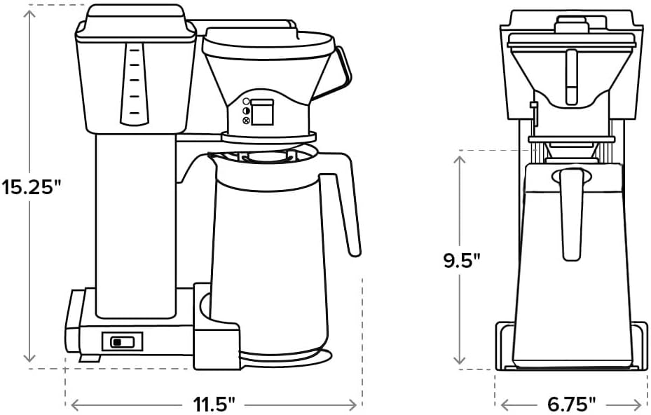 Technivorm Moccamaster KBT Coffee Brewer (40 oz) - electronicsexpo.com - Coffee + Espresso + Tea