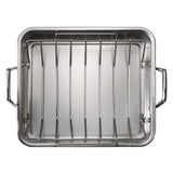 Tramontina 16.5" Stainless Steel Deep Roasting Pan with Basting Grill and V - Rack - electronicsexpo.com - Sauce Pans & Sauciers
