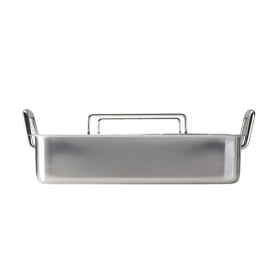 Tramontina 16.5" Stainless Steel Deep Roasting Pan with Basting Grill and V - Rack - electronicsexpo.com - Sauce Pans & Sauciers