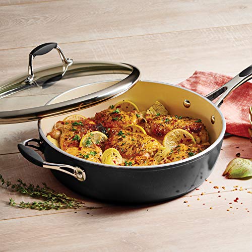 Tramontina 80110/200DS 8 - Piece Cookware Set Ceramic Interior - electronicsexpo.com - Cookware Sets