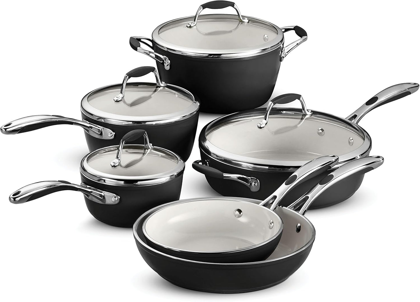 Tramontina 80110/525DS Gourmet Ceramica Deluxe Cookware Set - electronicsexpo.com - Cookware Sets