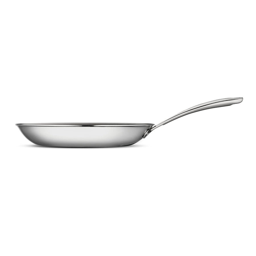 Tramontina Boston Tri - Ply Clad Stainless Steel 12" Large Frying Pan, Induction - Ready Skillet, Dishwasher - Safe, NSF - Certified - electronicsexpo.com - Frying Pans & Skillets