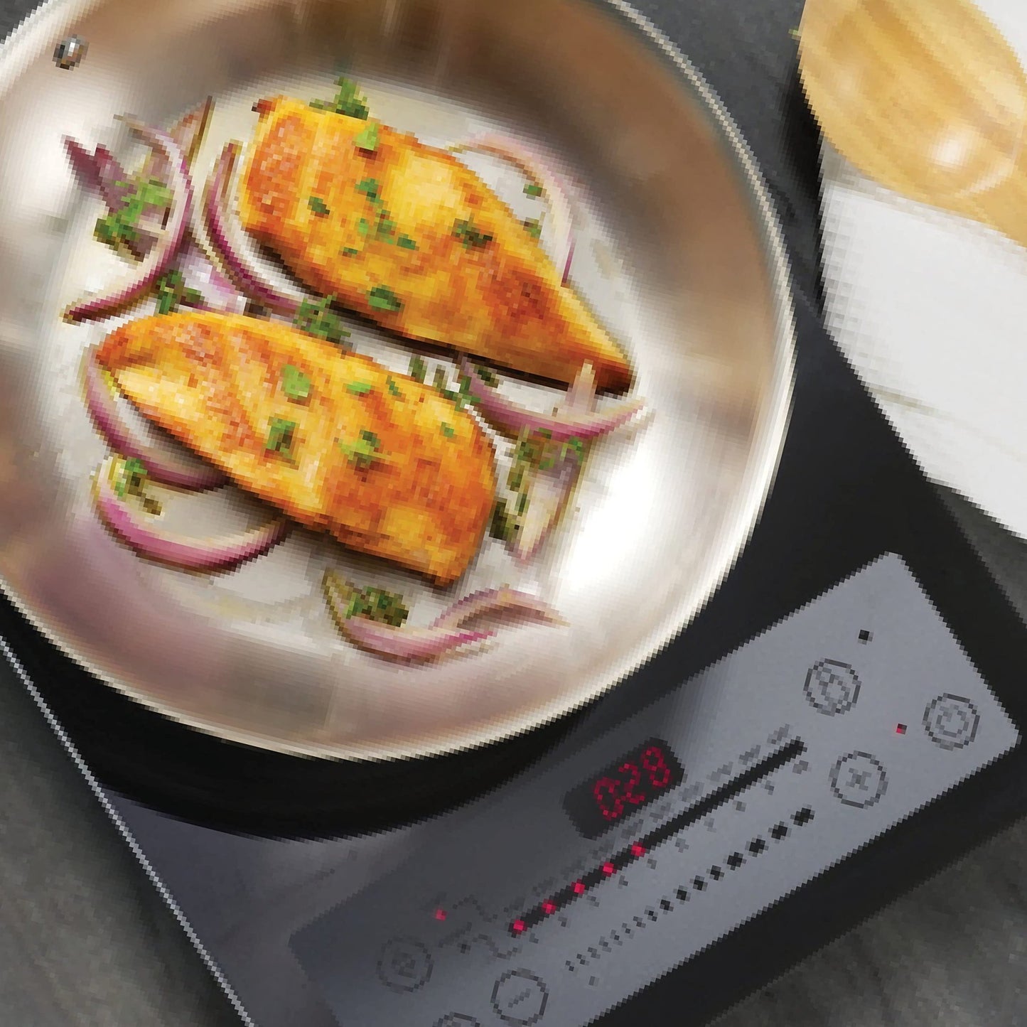 Tramontina Boston Tri - Ply Clad Stainless Steel 12" Large Frying Pan, Induction - Ready Skillet, Dishwasher - Safe, NSF - Certified - electronicsexpo.com - Frying Pans & Skillets