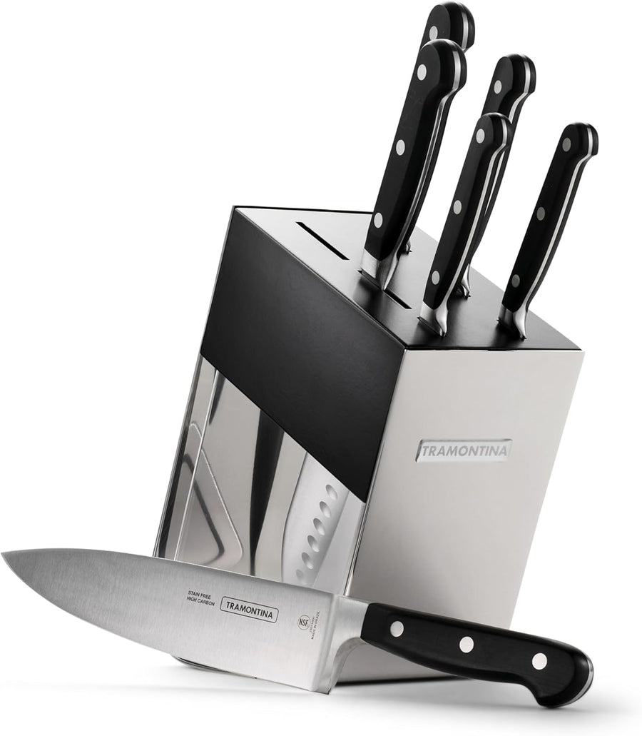 Tramontina Pro Series Forged 7 - Piece Kitchen Knife Block Set - electronicsexpo.com - Knife Blocks