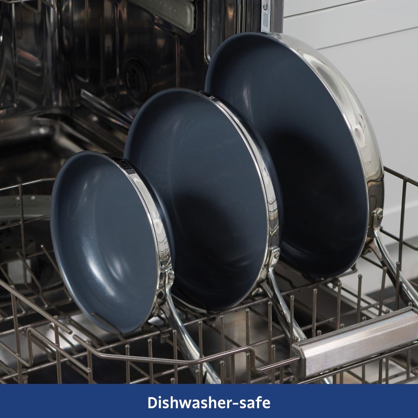 Tramontina Seattle 12" Tri - Ply Clad Stainless Steel Large Frying Pan - electronicsexpo.com - Frying Pans & Skillets