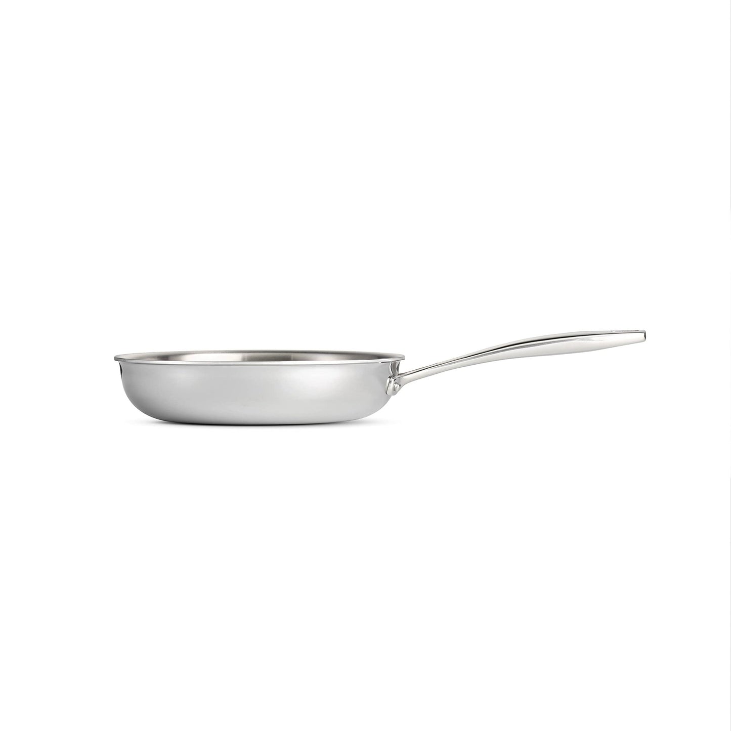 Tramontina Seattle Tri - Ply Clad Stainless Steel 8 - Inch Small Frying Pan, Induction - Ready Skillet, Dishwasher - Safe, NSF - Certified, Made in Brazil - electronicsexpo.com - Frying Pans & Skillets
