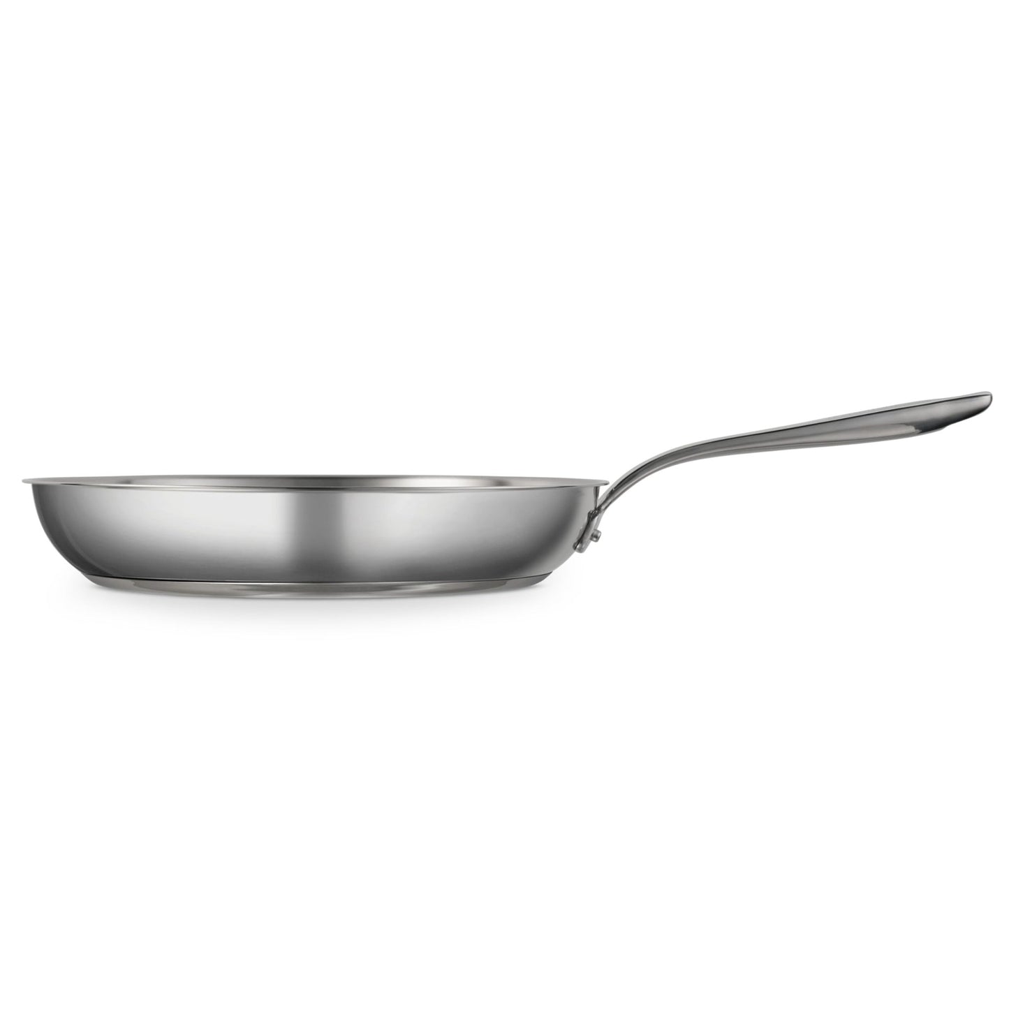 Tramontina Tempo Tri - Ply Base Stainless Steel 12" Large Frying Pan, Induction - Ready Skillet, Oven - Safe, Dishwasher - Safe - electronicsexpo.com - Frying Pans & Skillets