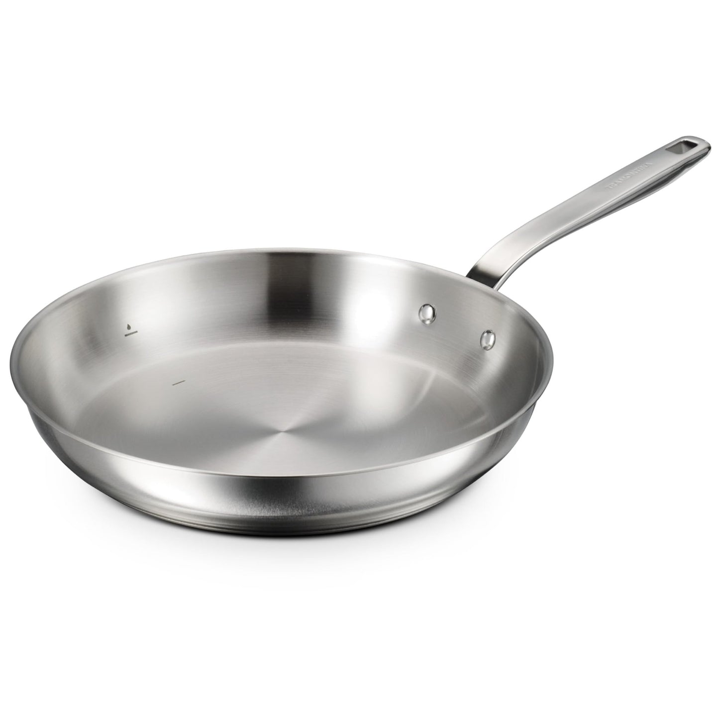 Tramontina Tempo Tri - Ply Base Stainless Steel 12" Large Frying Pan, Induction - Ready Skillet, Oven - Safe, Dishwasher - Safe - electronicsexpo.com - Frying Pans & Skillets