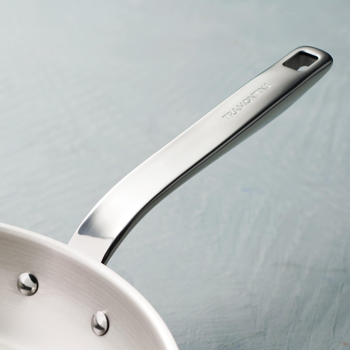 Tramontina Tempo Tri - Ply Base Stainless Steel 12" Large Frying Pan, Induction - Ready Skillet, Oven - Safe, Dishwasher - Safe - electronicsexpo.com - Frying Pans & Skillets