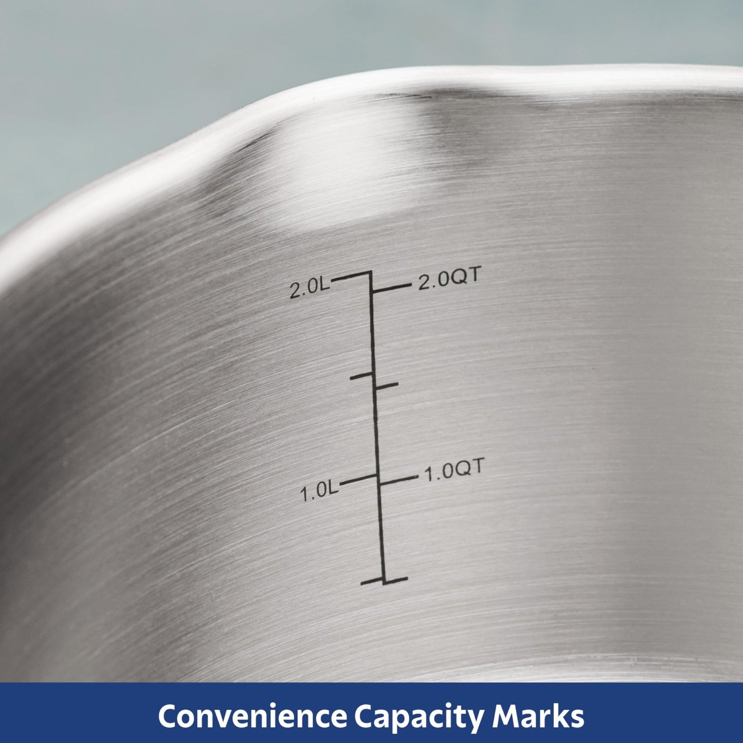 Tramontina Tempo Tri - Ply Base Stainless Steel 3 - Quart Sauce Pan with Glass Lid, Induction - Ready Saucepan, Oven - Safe, Dishwasher - Safe - electronicsexpo.com - Sauce Pans & Sauciers