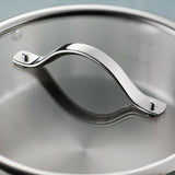 Tramontina Tempo Tri - Ply Base Stainless Steel 3 - Quart Sauce Pan with Glass Lid, Induction - Ready Saucepan, Oven - Safe, Dishwasher - Safe - electronicsexpo.com - Sauce Pans & Sauciers