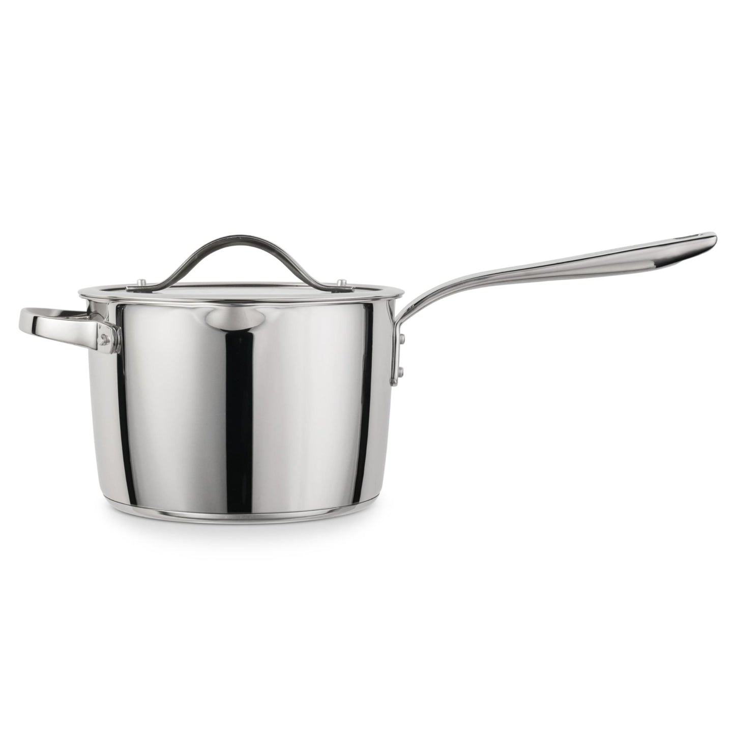 Tramontina Tempo Tri - Ply Base Stainless Steel 4 - Quart Sauce Pan with Glass Lid, Induction - Ready Saucepan, Oven - Safe, Dishwasher - Safe - electronicsexpo.com - Sauce Pans & Sauciers