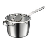 Tramontina Tempo Tri - Ply Base Stainless Steel 4 - Quart Sauce Pan with Glass Lid, Induction - Ready Saucepan, Oven - Safe, Dishwasher - Safe - electronicsexpo.com - Sauce Pans & Sauciers