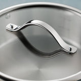 Tramontina Tempo Tri - Ply Base Stainless Steel 4 - Quart Sauce Pan with Glass Lid, Induction - Ready Saucepan, Oven - Safe, Dishwasher - Safe - electronicsexpo.com - Sauce Pans & Sauciers