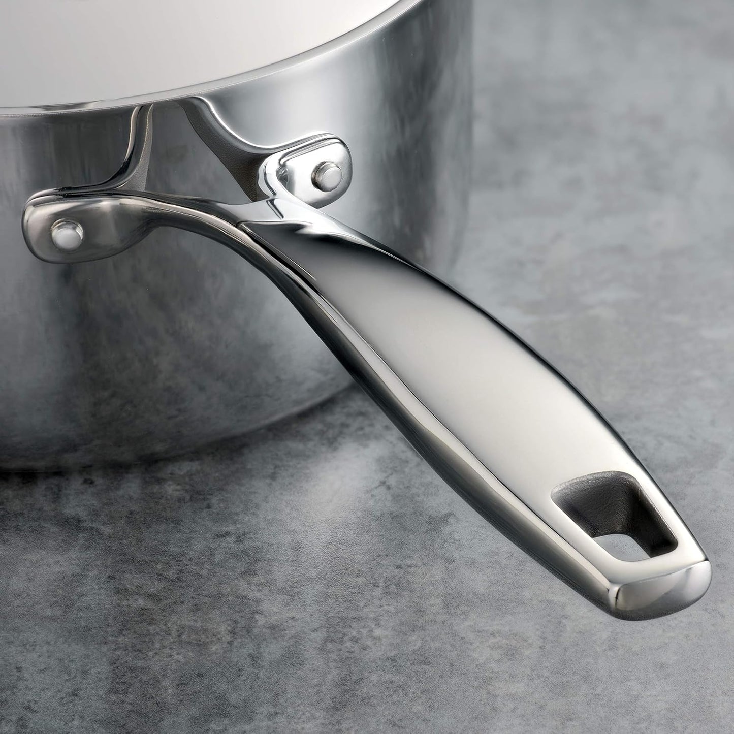 Tramontina Tri - Ply Clad Stainless Steel 10 - Piece Cookware Set with Lids, Pots and Pans Kitchen Set - electronicsexpo.com - Cookware Sets