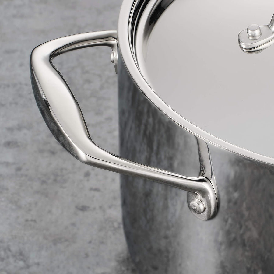 Tramontina Tri - Ply Clad Stainless Steel 10 - Piece Cookware Set with Lids, Pots and Pans Kitchen Set - electronicsexpo.com - Cookware Sets