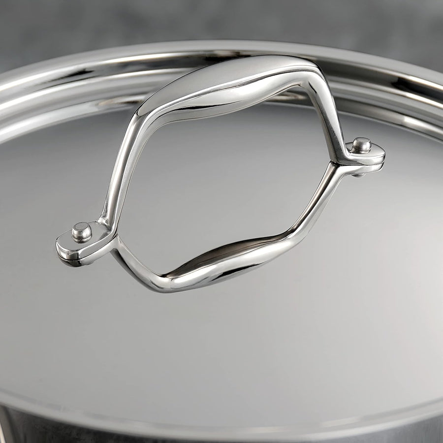 Tramontina Tri - Ply Clad Stainless Steel 10 - Piece Cookware Set with Lids, Pots and Pans Kitchen Set - electronicsexpo.com - Cookware Sets