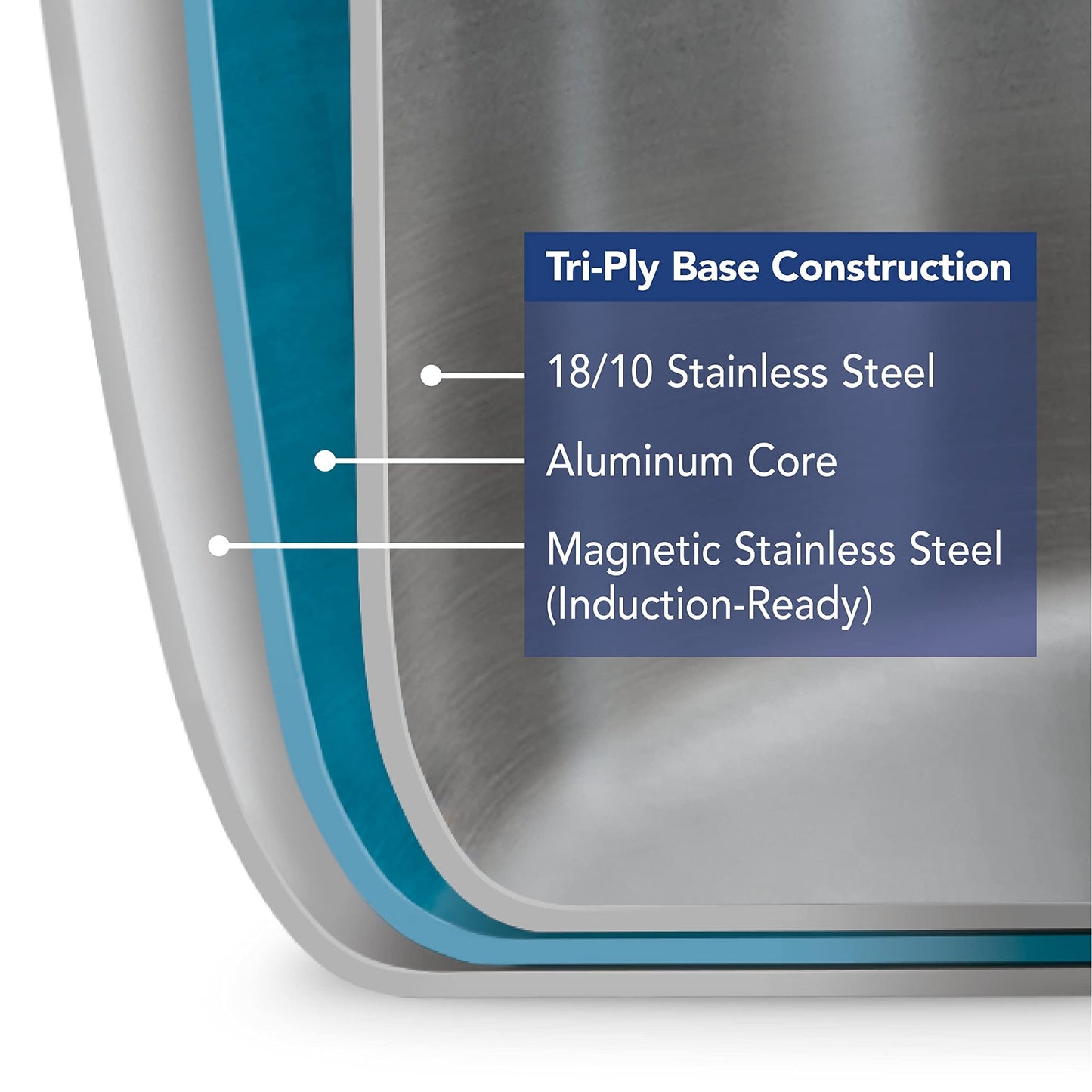Tramontina Tri - Ply Clad Stainless Steel 3 - Quart Braiser Pan with Lid, Induction - Ready, Dishwasher - Safe, NSF - Certified, Made in Brazil - electronicsexpo.com - Sauce Pans & Sauciers