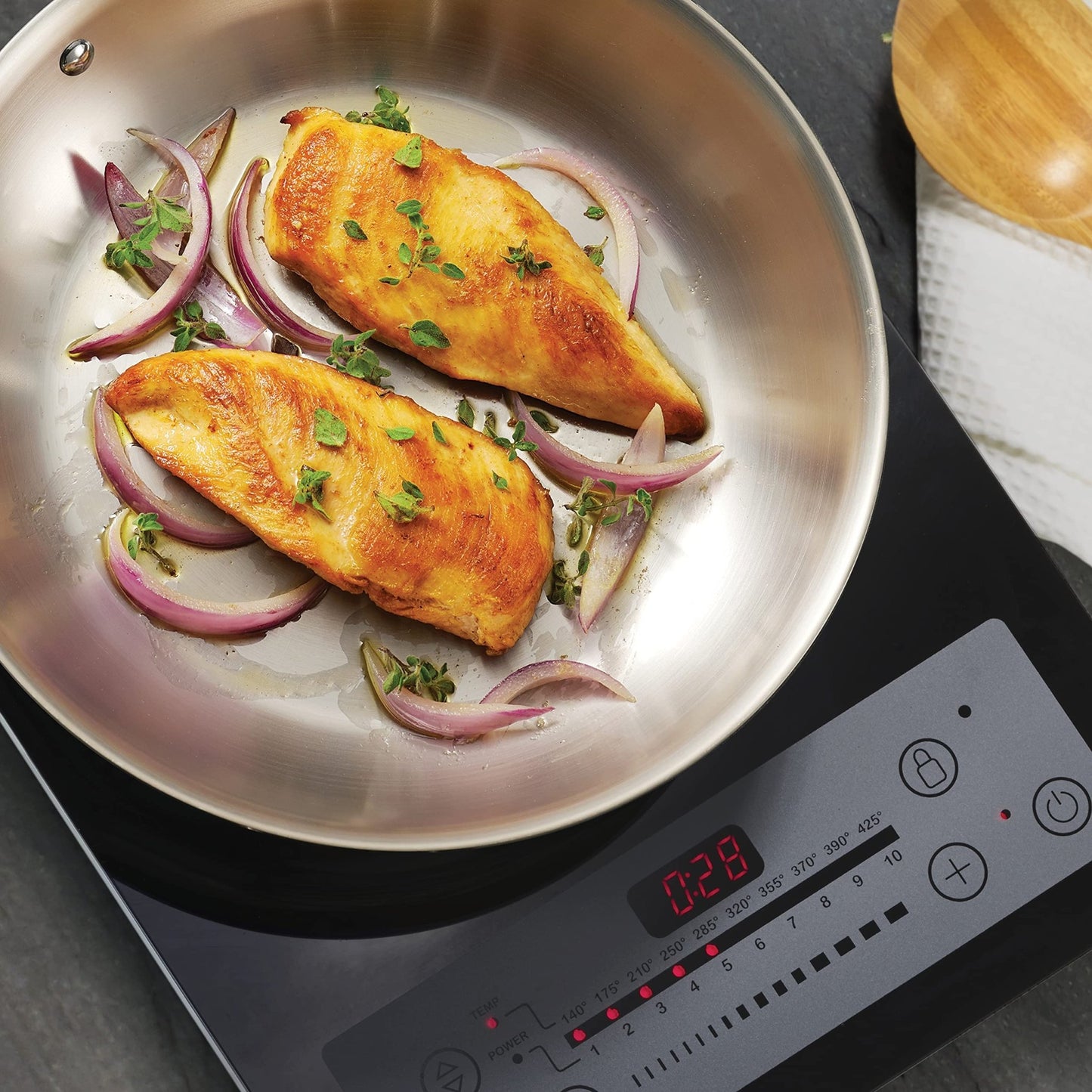 Tramontina Tri - Ply Clad Stainless Steel 3 - Quart Braiser Pan with Lid, Induction - Ready, Dishwasher - Safe, NSF - Certified, Made in Brazil - electronicsexpo.com - Sauce Pans & Sauciers