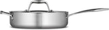 Tramontina Tri - Ply Clad Stainless Steel 3 - Quart Saute Pan with Lid - electronicsexpo.com - Sauce Pans & Sauciers