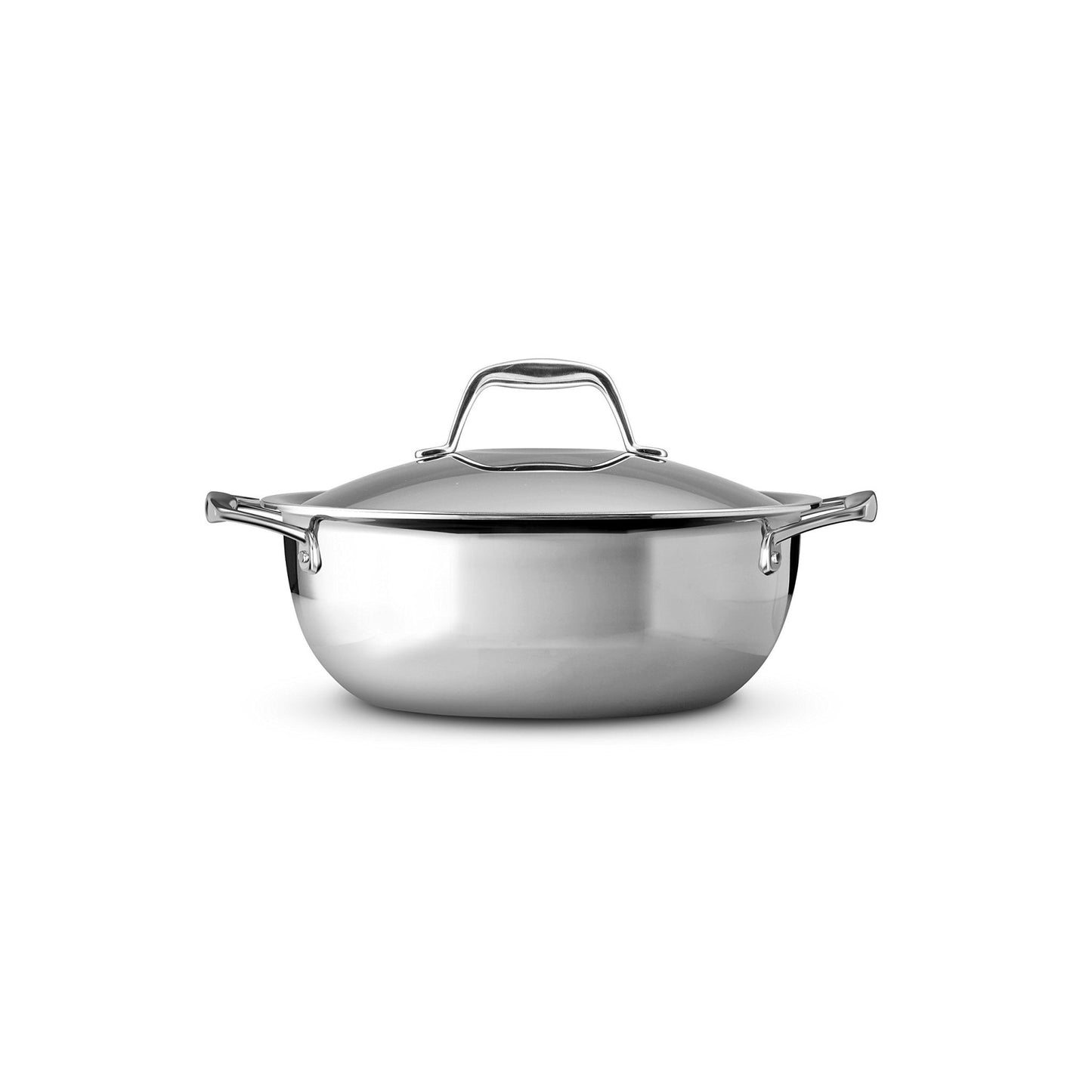 Tramontina Tri - Ply Clad Stainless Steel 4 - Quart Universal Pan with Lid, Induction - Ready Cooking Pan - electronicsexpo.com - Sauce Pans & Sauciers