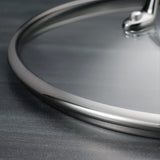 Tramontina Tri - Ply Clad Stainless Steel 6 - Quart Braiser Pan with Glass Lid, Induction - Ready, Dishwasher - Safe, NSF - Certified - electronicsexpo.com - Dutch Ovens