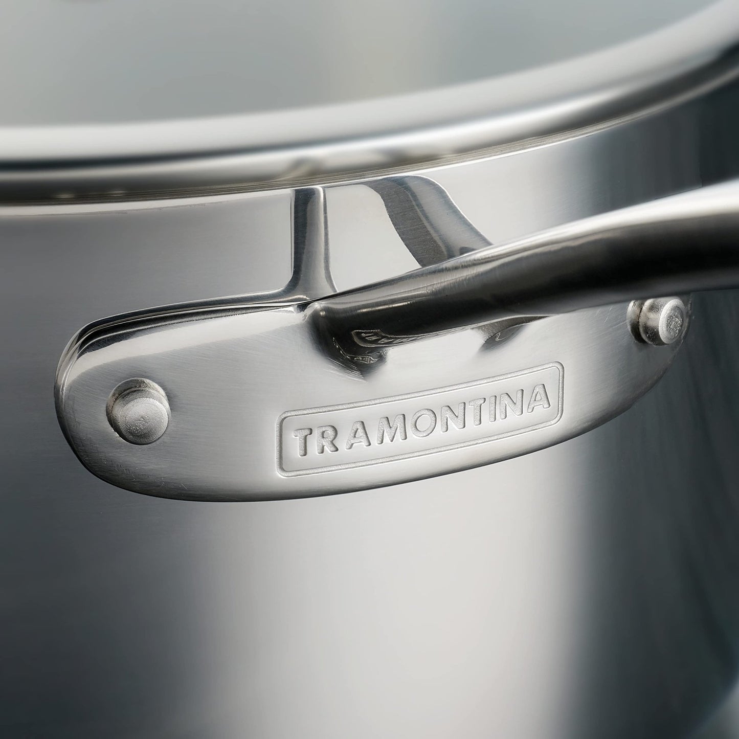 Tramontina Tri - Ply Clad Stainless Steel 6 - Quart Saute Pan with Glass Lid, Induction - Ready Cooking Pan, Dishwasher - Safe - electronicsexpo.com - Frying Pans & Skillets