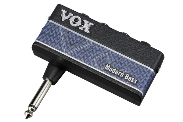 Vox amPlug 3 Modern Bass Headphone Bass Amplifier w/ 2 Channels, Stereo Effects, Built - in Rhythms, and Aux in Jack - electronicsexpo.com - Headphone Amplifiers