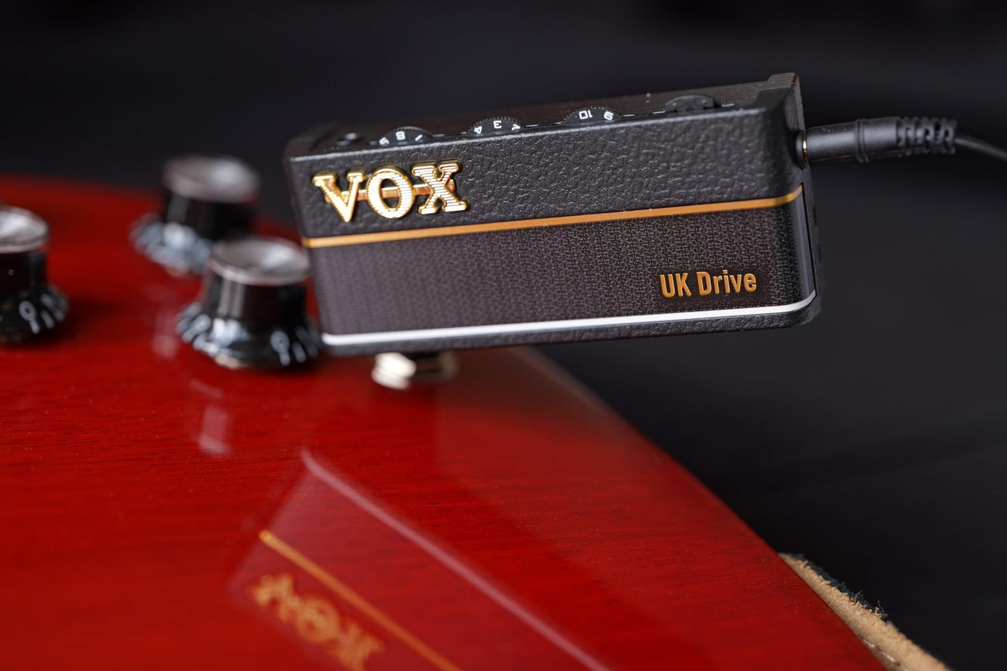 Vox amPlug 3 UK Drive Headphone Guitar Amplifier w/ 2 Channels, Stereo Effects, Built - in Rhythms, and Aux in Jack - electronicsexpo.com - Headphone Amplifiers