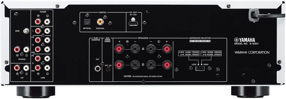 Yamaha A - S301BL Integrated Amplifier & CDC - 3.4 6 - Disc CD Changer (Bundle) - electronicsexpo.com - Home Theater Systems & Packages